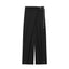 Temperament Women's Clothing Wrap Design Blended Pants