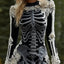 Halloween 3D Printed Long Sleeve Narrow Dress