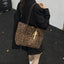 Leisure Large Capacity Leopard Print Hand-held Tote Shoulder Bag