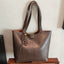 Large Capacity Casual Underarm Shoulder Bag Retro Textured Tote Bag