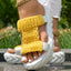 Platform Sandals Summer Braided Knit Hollow Open Toe Slipper Sandals - Anklet Not Included