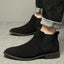 Breathable Autumn And Winter British Style Pointed Suede Short Martin Boots For Men