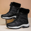 Winter Fleece-lined Thicker Non-slip Cotton-padded Shoes Outdoor Middle Boots