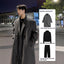 Mid-length Thick Loose Below The Knee Korean Style Trench Coat Suit Woolen Coat