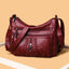 New Large Capacity Multi-compartment Washed Leather Bag