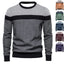 Men's Same 3d Printing Youth Striped Pullover Bottoming Shirt
