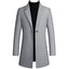 Korean Style Long Woolen Trench Coat With One Button