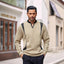 Men's Contrast Color Pullover Sweater
