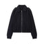 Women's Navy Blue Turn-down Collar Coat