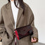 Contrast Color Serpentine Chain Shoulder Messenger Bag