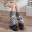 Plush Leg Warmer Autumn And Winter Warm Millennium Bow Foot Sock