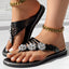 Floral Pattern Flip Flops Comfortable Casual Summer Beach Slippers