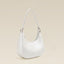 Chinese Style White One Shoulder Crossbody Moon Bag