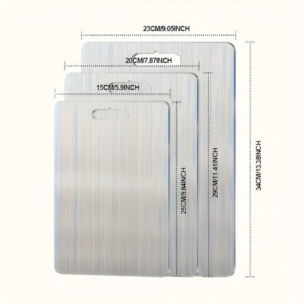 Premium Stainless Steel Cutting Board Double Sided 5 Sizes