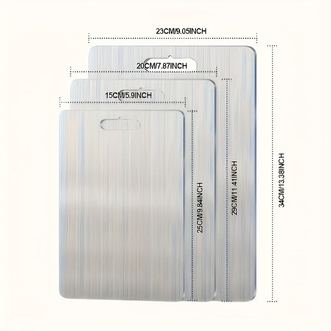 Premium Stainless Steel Cutting Board Double Sided 5 Sizes