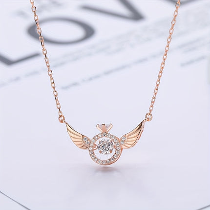 S925 Sterling Silver 3Pc Set Love Rabbit Necklace Zirconia