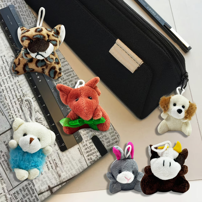 Mini Animal Plush Toy Set 24 Pieces For Kids Party Favors