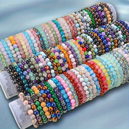 Bohemian Style Beaded Bracelet Set Turquoise Unisex 12Pcs