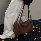 Retro Matte Simple Fashion All-match Large Capacity One-shoulder Portable Bowling Bag