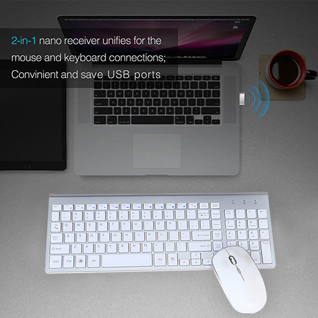 Wireless Keyboard And Mouse For Business Office Hover Image