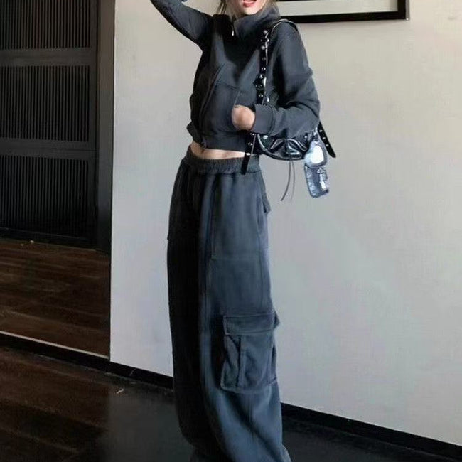 American Retro Sportswear Suit Women's Autumn Loose Hover Image