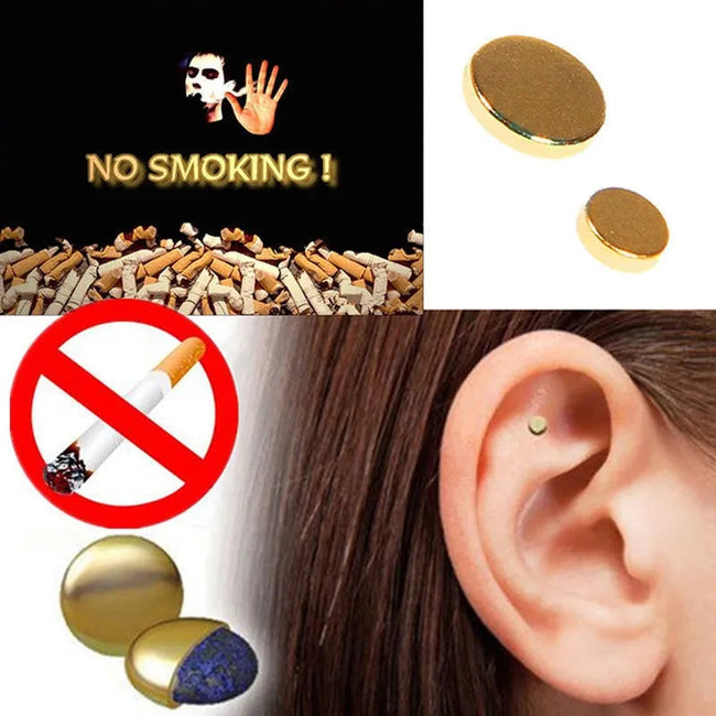 Quit Smoking Magnet Earrings Zerosmoke Auricular Therapy Magnet Hover Image