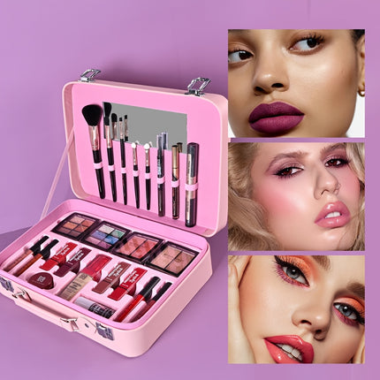 Luxury Gift Set Foundation Lip Gloss Lipstick Eyeshadow