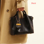 Leather Women's Bright Leather Shoulder Underarm Bag