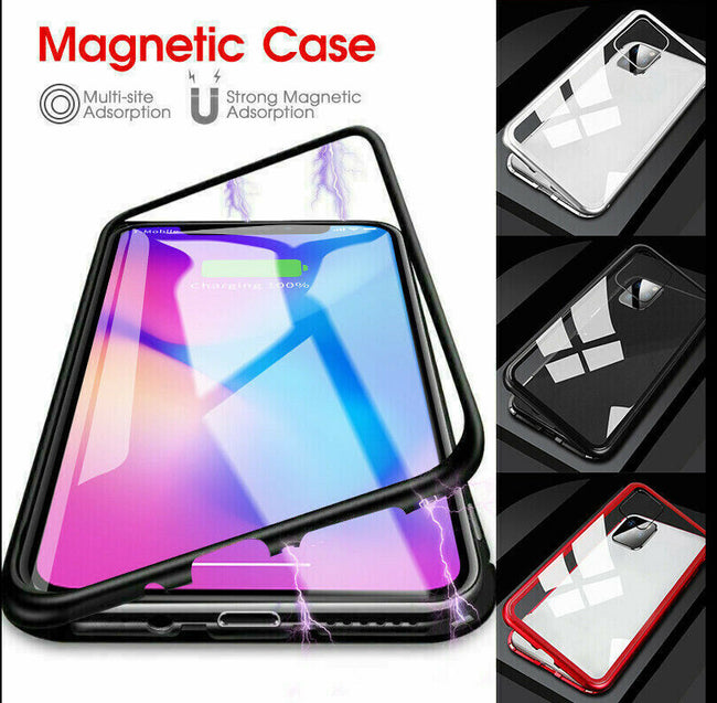 Magnetic Tempered Glass Shell Screen Protector Hover Image