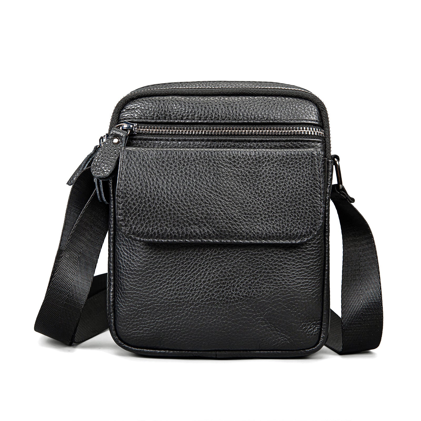 Men's First Layer Cowhide Crossbody Genuine Leather Bag