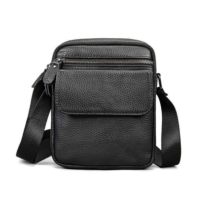 Men's First Layer Cowhide Crossbody Genuine Leather Bag Main Image