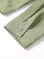 Loose Colored Lapel Long-sleeved Casual Men's Shirt For Teenagers