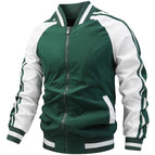 Dark Green Baseball Collar Jacket / PK S