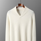 Men's Knitted Bottoming Shirt Pullover Long Sleeve Sweater Loose Casual