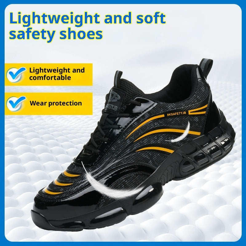 PU Leather Labor Protection Shoes With Anti-smashing Function