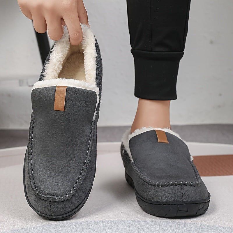 Couple's Thickened Home Slippers Minimalist Casual Style