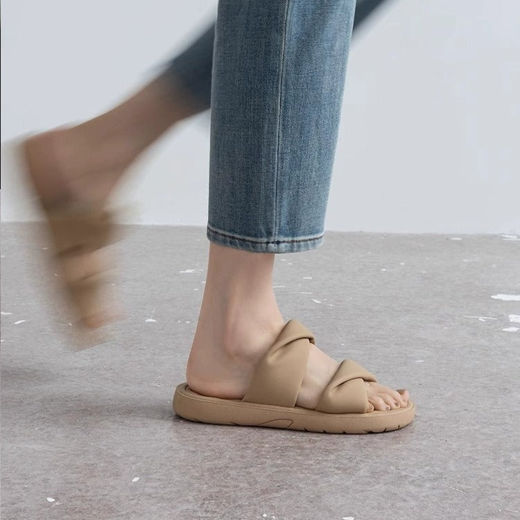 Thick-soled Sofa Soft Slippers Flat Flip-flops Comfortable Sandals