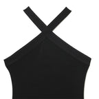 Halter Off-the-shoulder Stretch Tassel Dress For Women