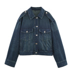 Short Slimming Denim Jacket Casual Jeans