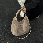 Commuter's All-matching One Shoulder Underarm Fur Bag