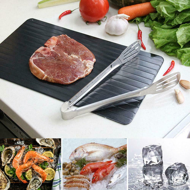 Fast Defrost Tray Fast Thaw Frozen Food Meat Fruit Quick Defrosting Plate Board Defrost Tray Thaw Master Kitchen Gadgets Main Image