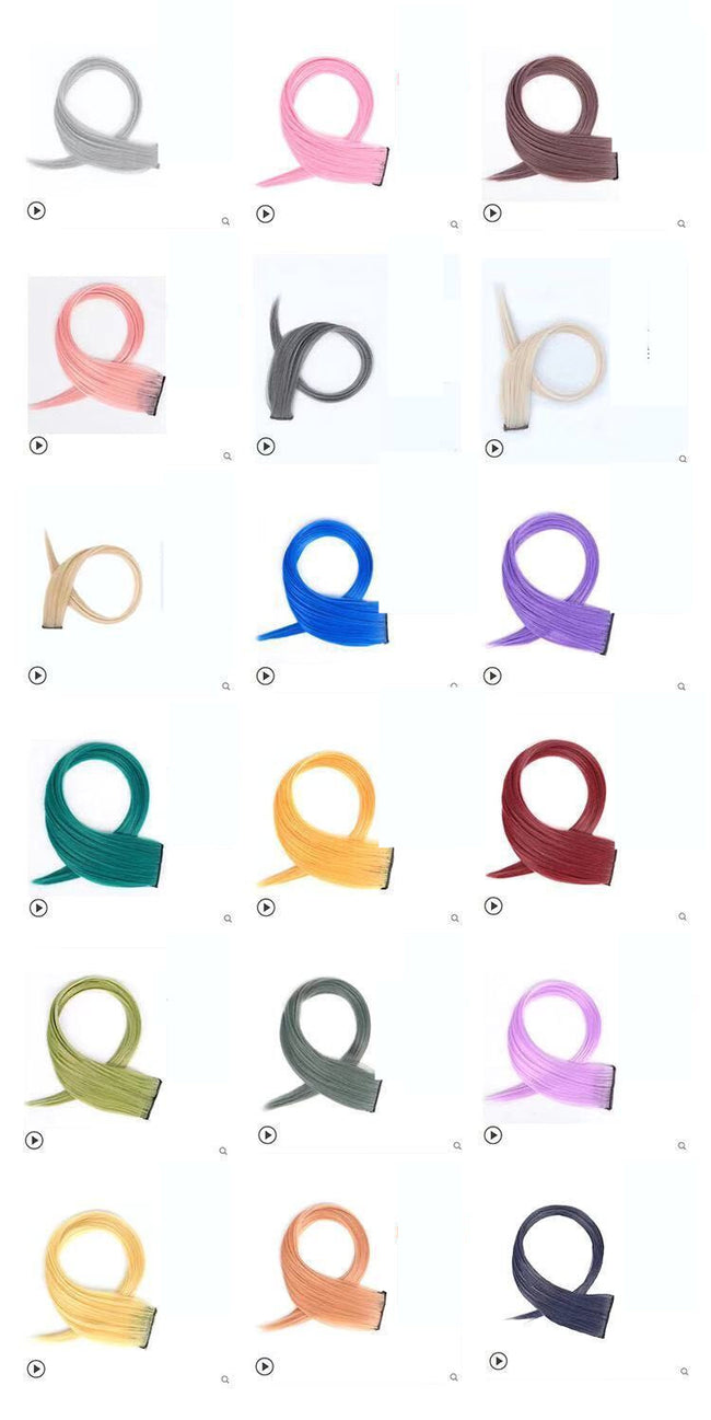 Gradient Female Long Curly Hair Wig Patch Main Image