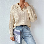 Women's Twist Thread Knitted Vest Solid Color Top