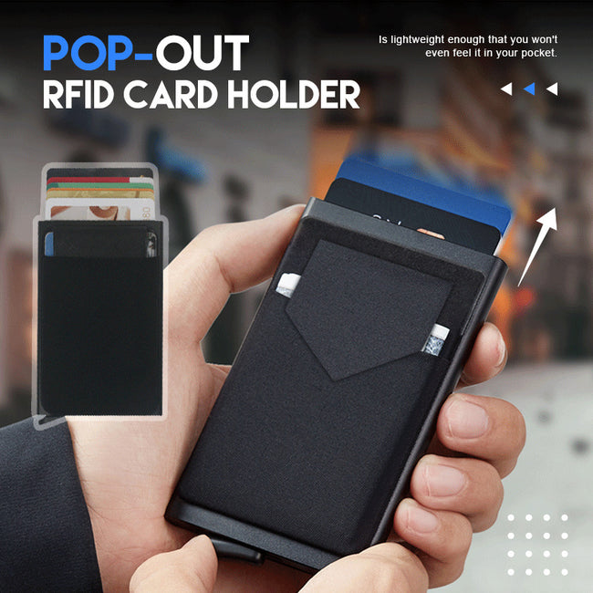 Metal Credit Card Holder Smart Wallet Hover Image
