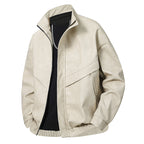 All-matching And Handsome Slim Fit Leather Coat