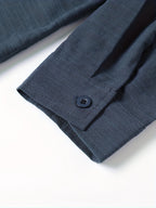 Loose Colored Lapel Long-sleeved Casual Men's Shirt For Teenagers