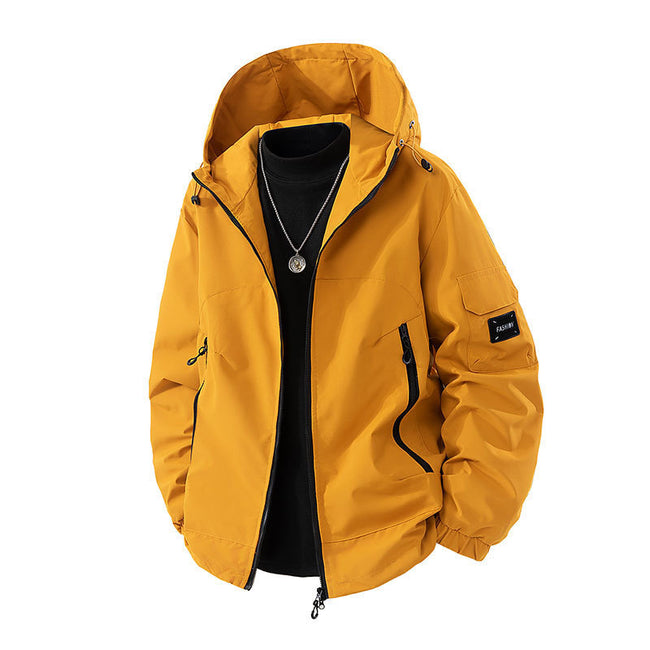 Brand Loose Cargo Windproof Jacket Hover Image