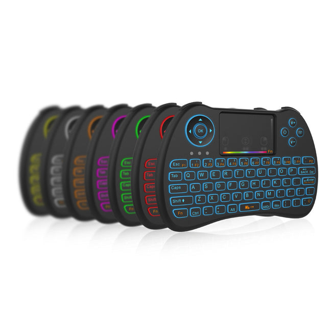 H9 Wireless Backlit Colorful Touch Remote Control Keyboard Hover Image