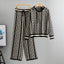 Temperament Hooded Sweater Younger Pullover Wide Leg Pants Knitting Suit