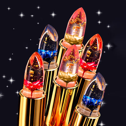 Six Piece Petal Jelly Lipstick Berry Shades Nourishing